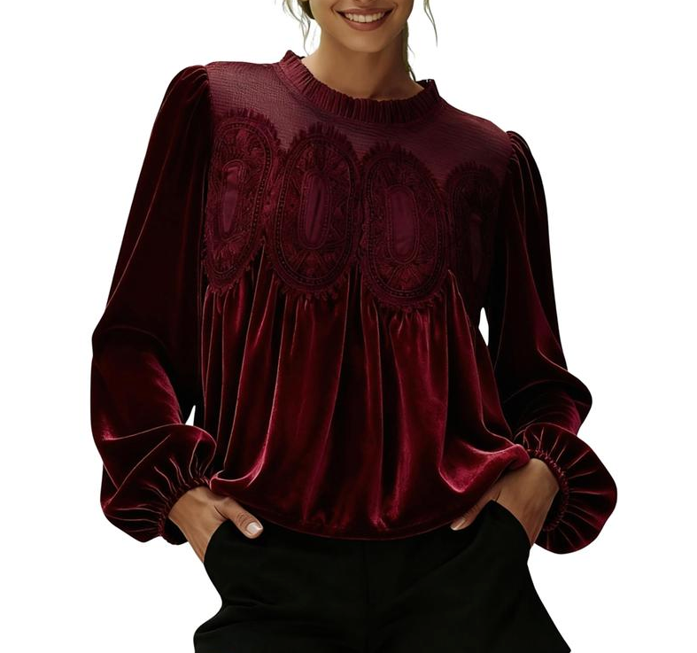 Velvet Elegance Blouse