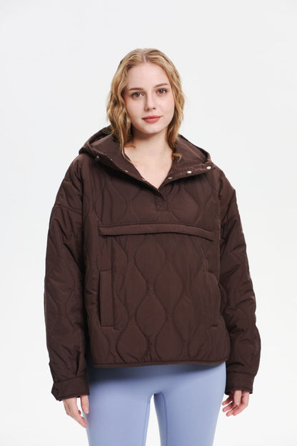 WILLOW | QUILTED WATER REPELLENT HOODED JACKET