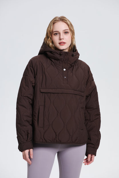 WILLOW | QUILTED WATER REPELLENT HOODED JACKET
