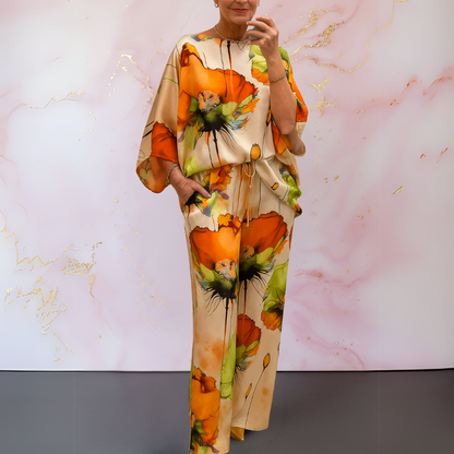 Moniek™ | Satin Two-Piece Women's Set