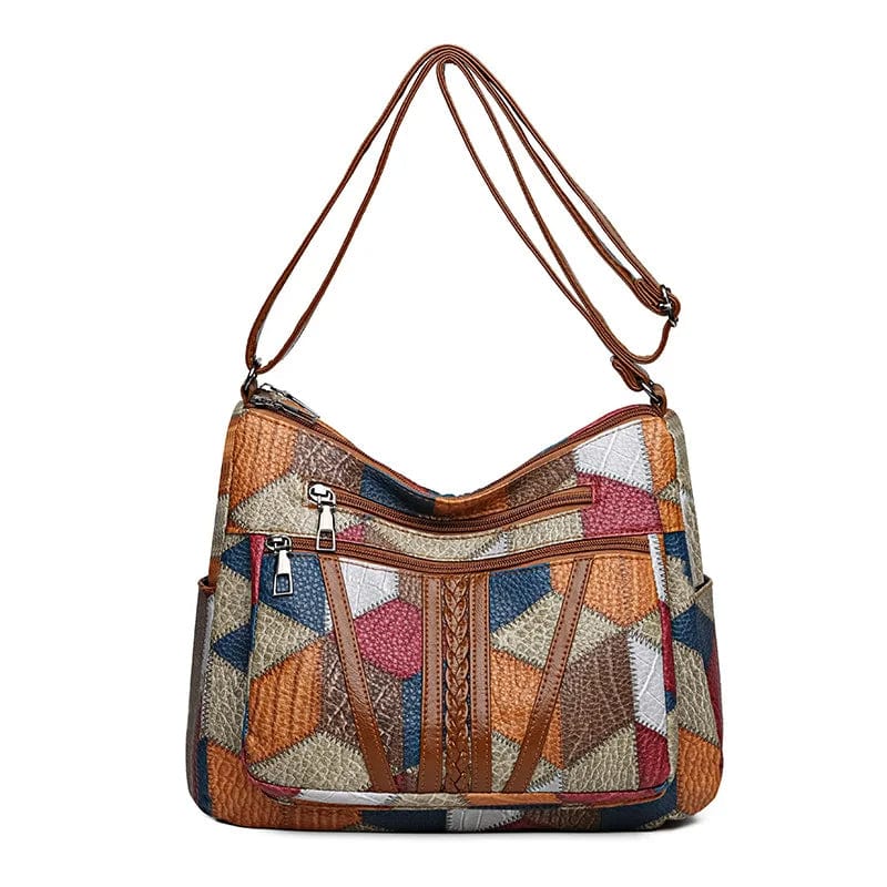 Solara Mosaic Leather Handbag