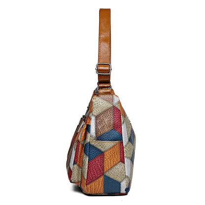 Solara Mosaic Leather Handbag
