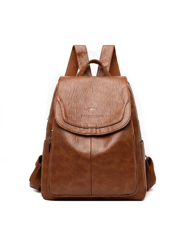 Olivia - Secure Leather Backpack