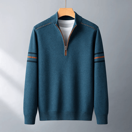 Elijah| Modern Half-Zip Sweater Ease