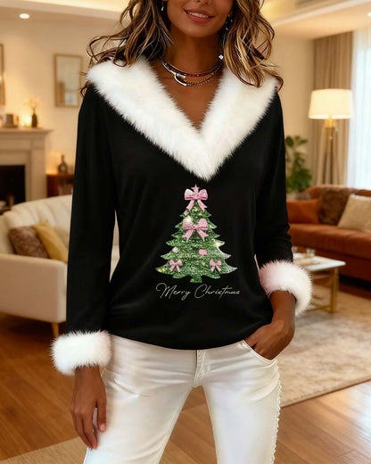 XMas | Festive Faux Fur Christmas Top