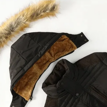 Elegant Padded Fleece Winter Jacket