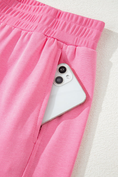 Ribbed Tank Top and Sweatpants Set