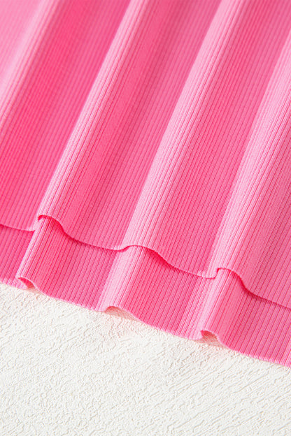 Ribbed Tank Top and Sweatpants Set