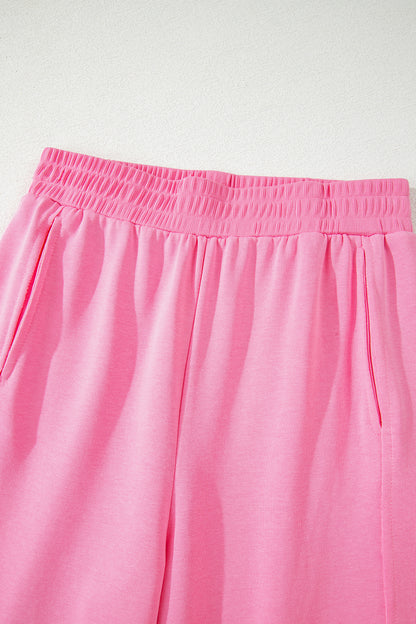 Ribbed Tank Top and Sweatpants Set