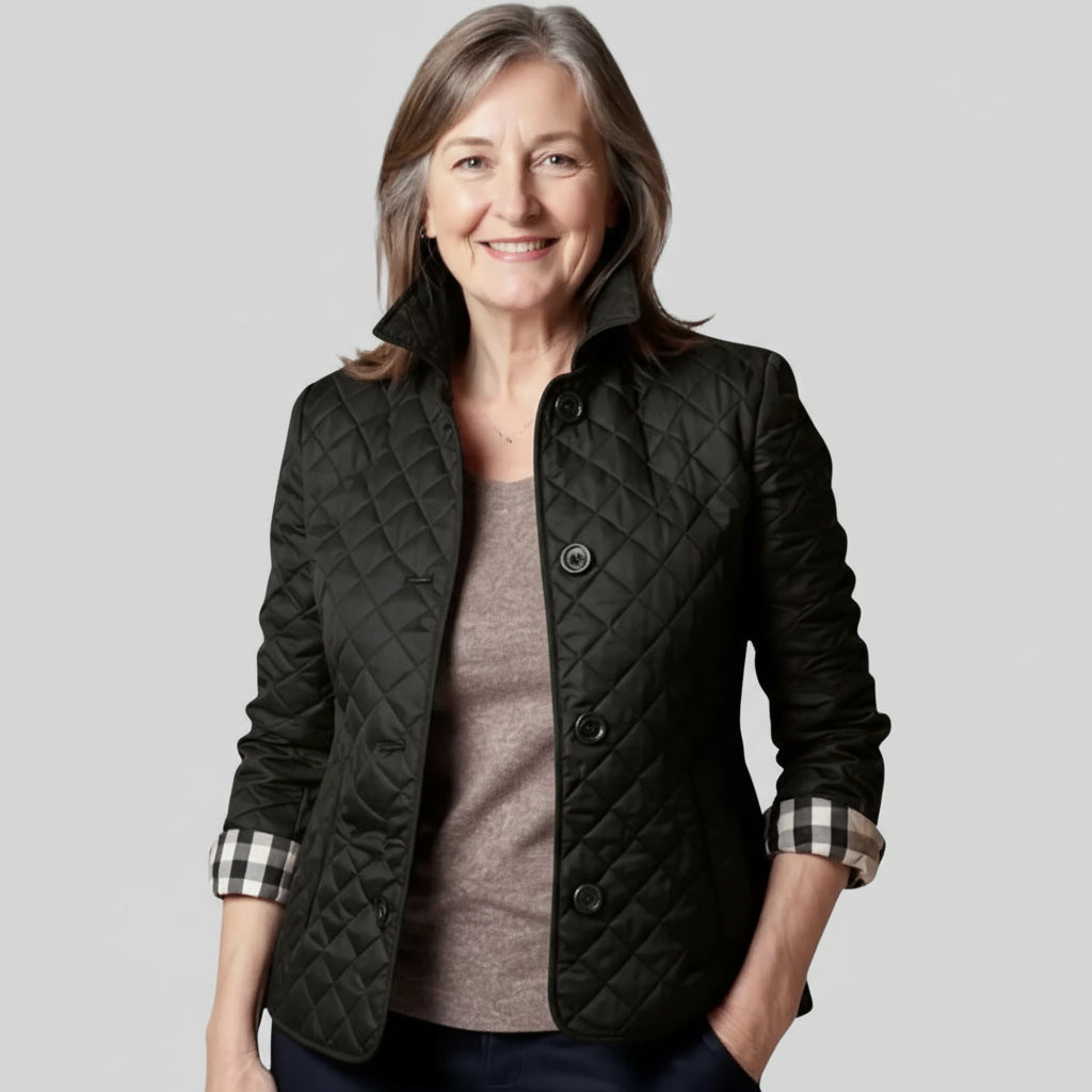 Verity | Casual Quilted Jacket with Turned-Down Collar