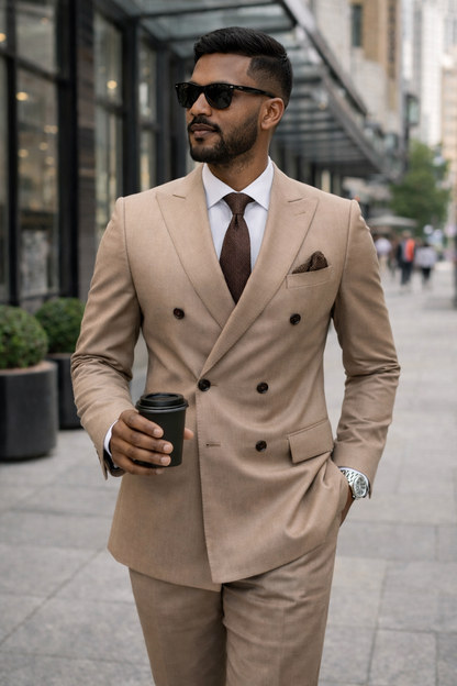 Double-Breasted morden Tailored Suit set