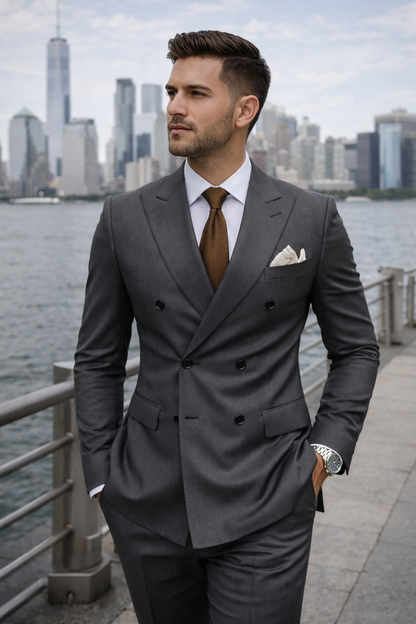 Double-Breasted morden Tailored Suit set