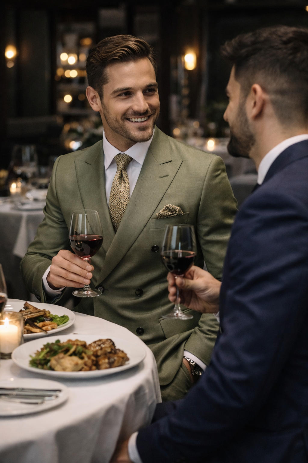 Double-Breasted morden Tailored Suit set