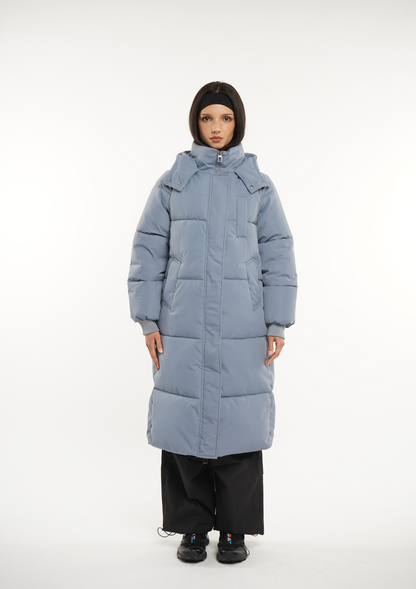LUNA | HOODED LONG PUFFER JACKET