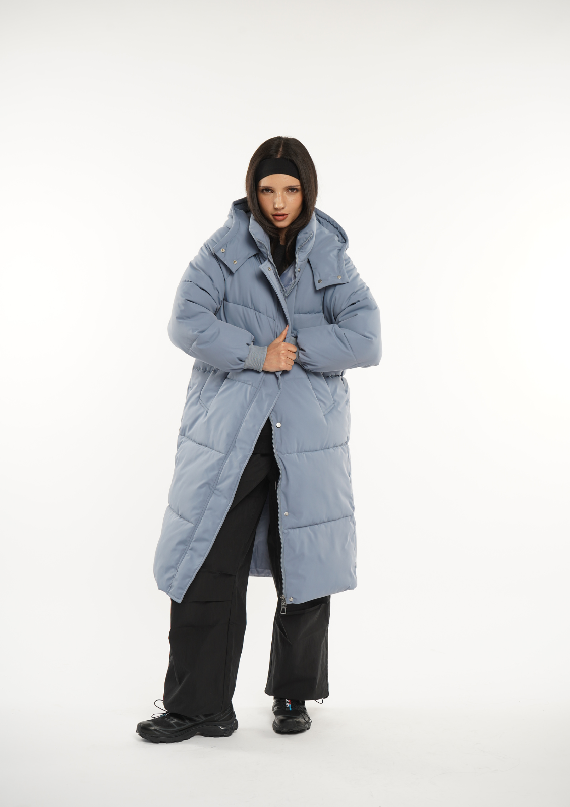 LUNA | HOODED LONG PUFFER JACKET