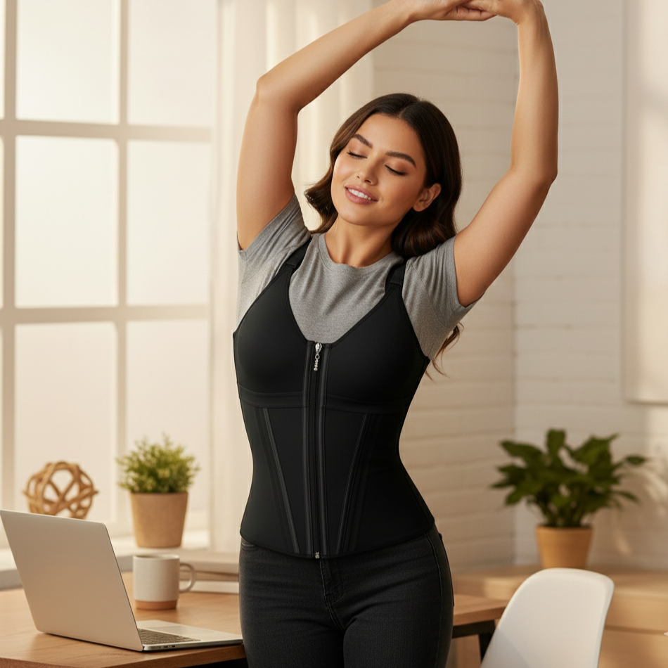 Waist Trainer with Bra Tummy Control Girdle Workout Shapewear