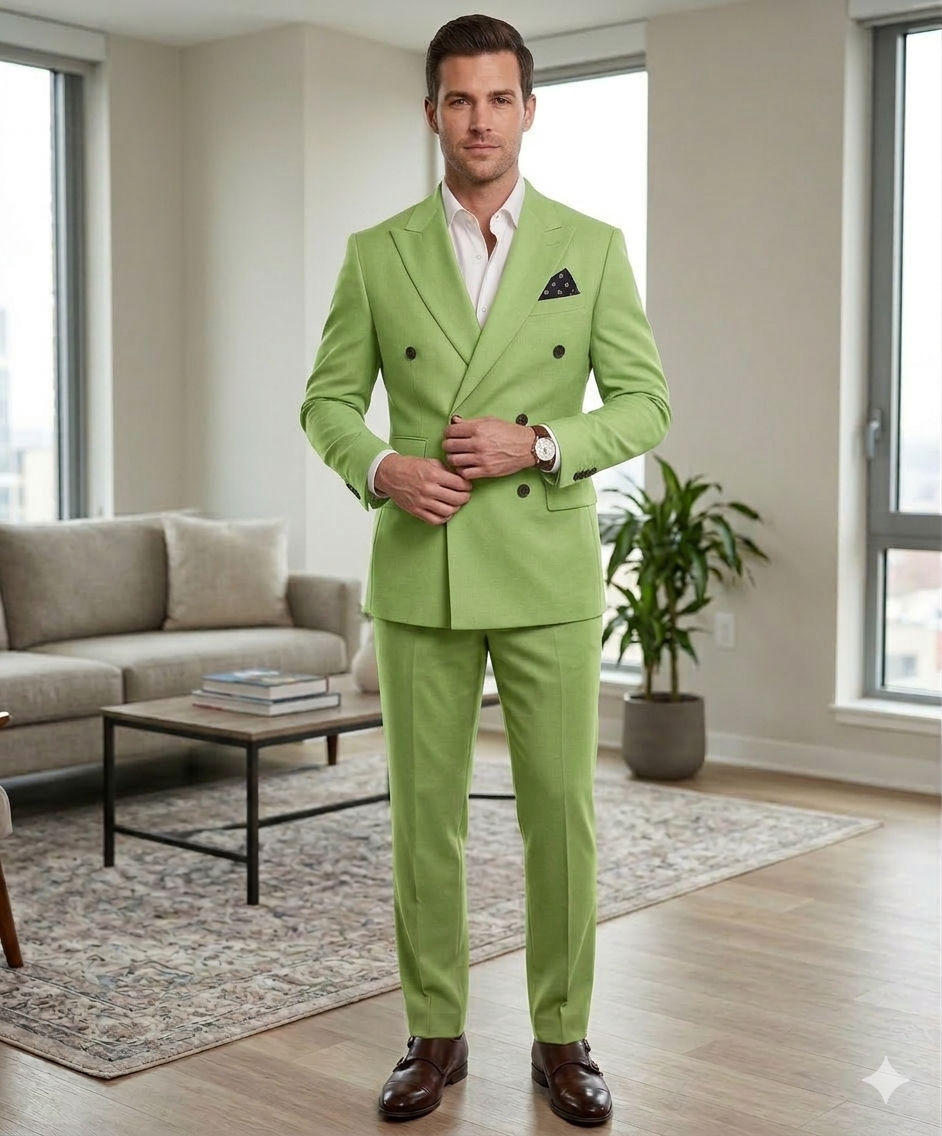 Double-Breasted morden Tailored Suit sets