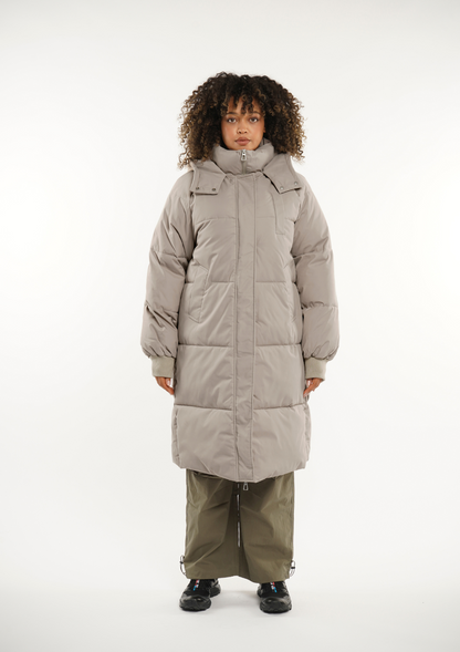 LUNA | HOODED LONG PUFFER JACKET