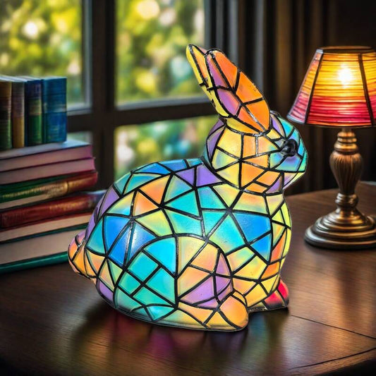 Lapinou – Magical Colored Glass Rabbit Lamp