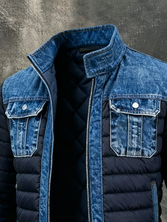 MAISON CLEMENT PARIS™ | HYBRID QUILTED DENIM JACKET
