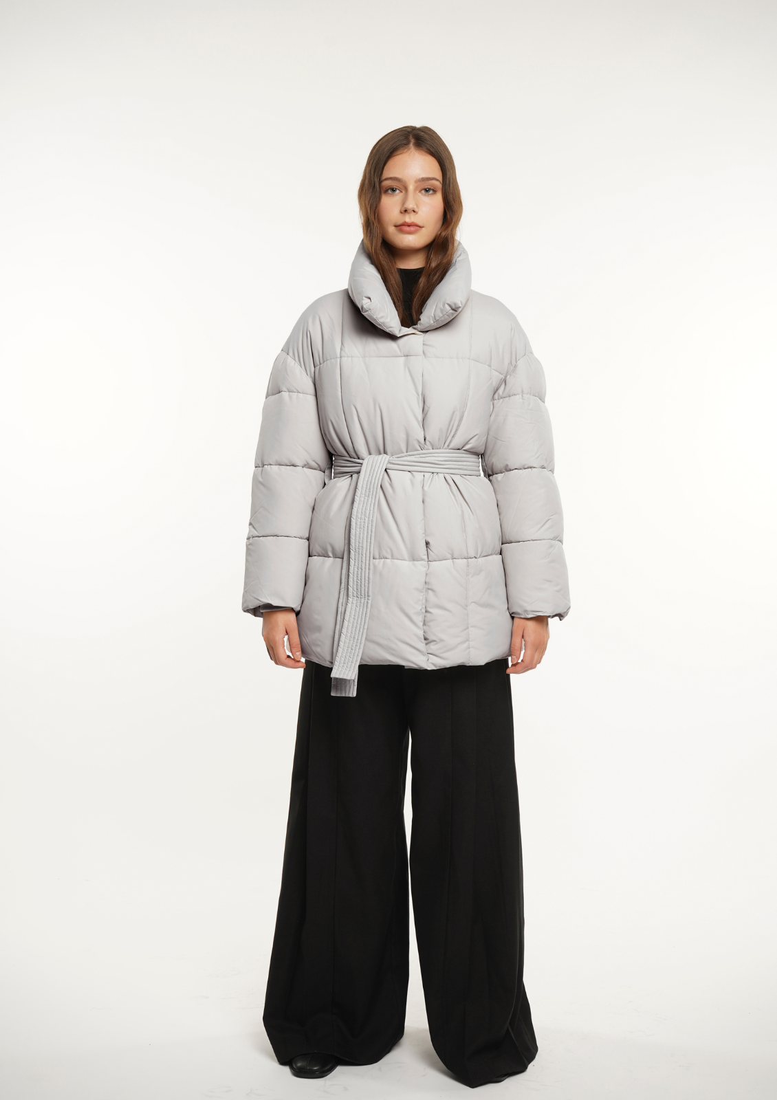 NOVA | MID LENGTH BELTED PUFFER JACKET