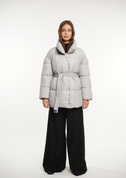 NOVA | MID LENGTH BELTED PUFFER JACKET