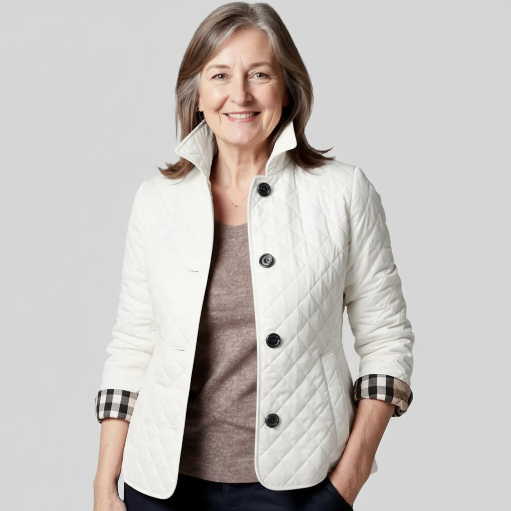 Verity | Casual Quilted Jacket with Turned-Down Collar