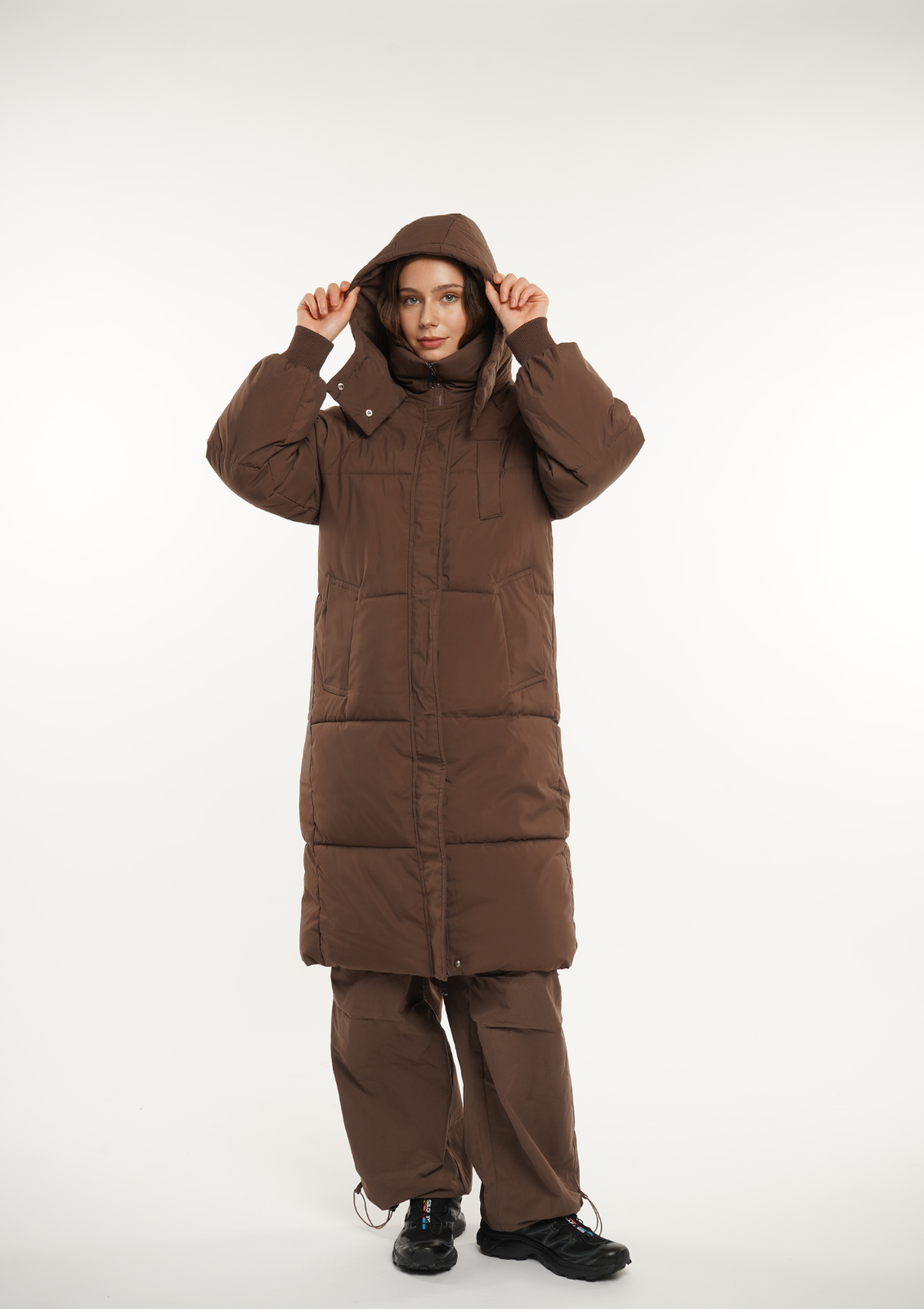 LUNA | HOODED LONG PUFFER JACKET
