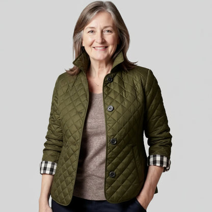 Verity | Casual Quilted Jacket with Turned-Down Collar