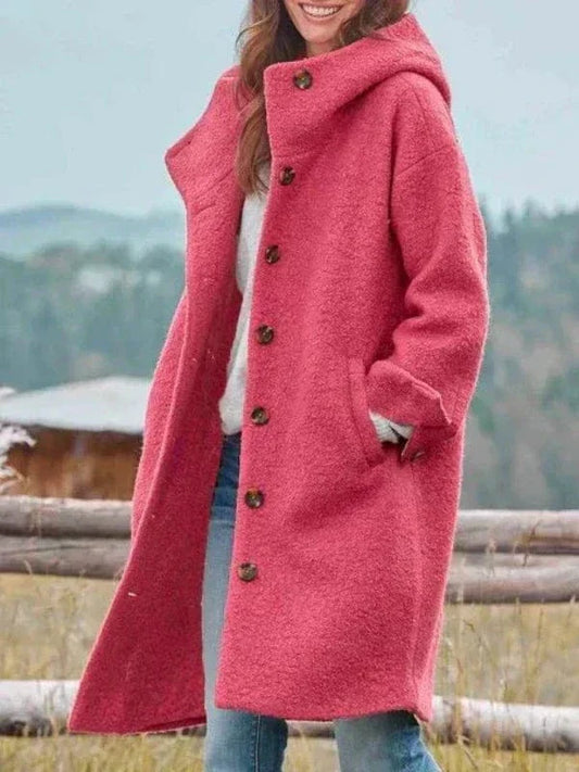 Elora Wool Hooded Coat