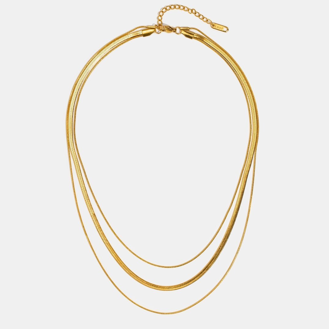 Gold Multi-Layer Chain Necklace