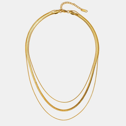 Gold Multi-Layer Chain Necklace