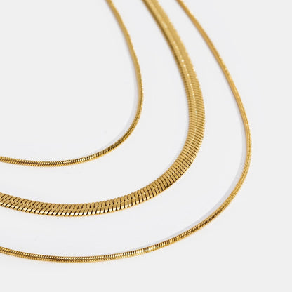 Gold Multi-Layer Chain Necklace