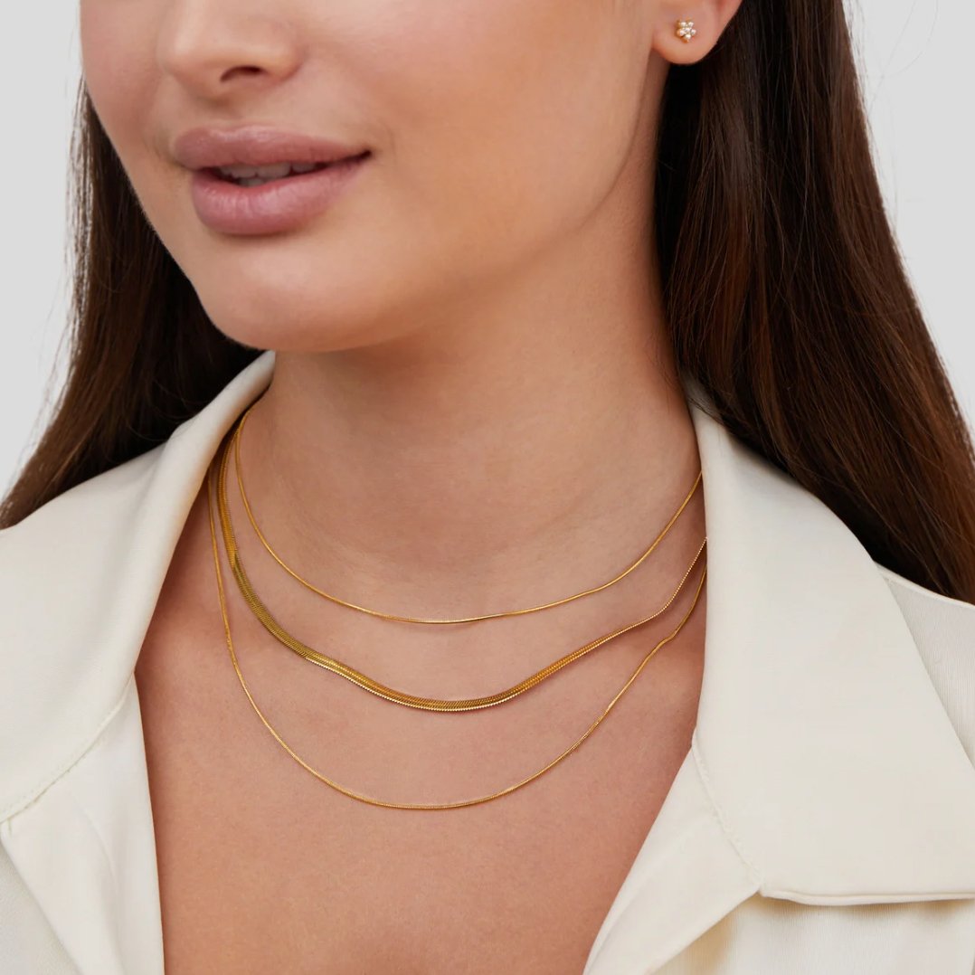 Gold Multi-Layer Chain Necklace
